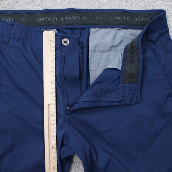 Under Armour Pants Mens 40x30 Blue UA Showdown Golf Stretch Straight Leg - Picture 7 of 11